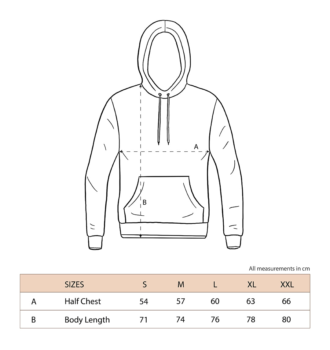 Size guide for brick and bone clothing