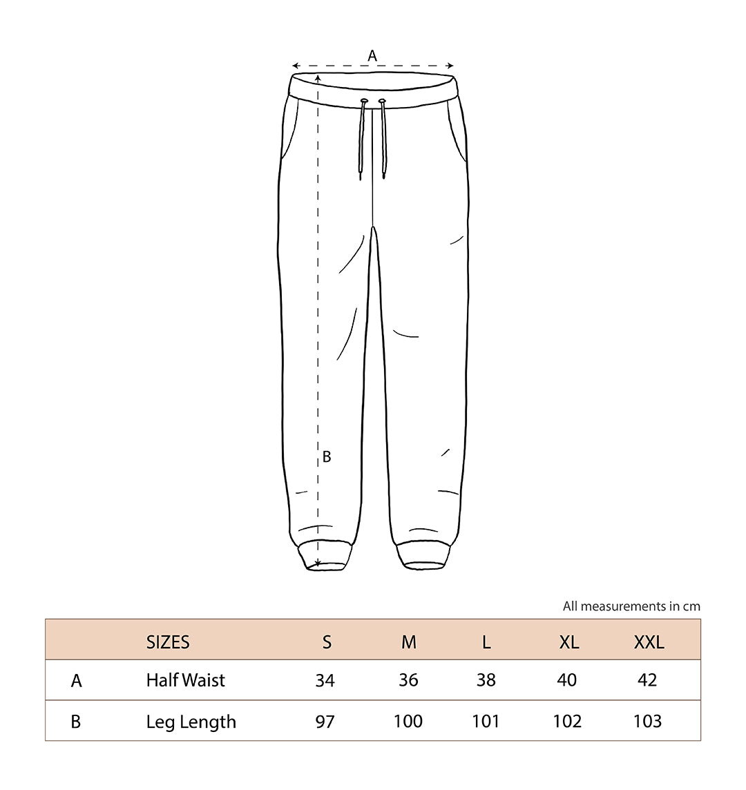 Brick and bone tracksuit size guide